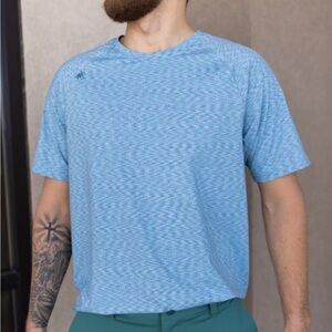RHONE REIGN SHORT SLEEVE, BLUE QUARTZ